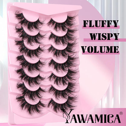 Russian Volume Strip False Lashes - 10 Pairs