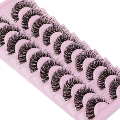 Russian Volume Strip False Lashes - 10 Pairs