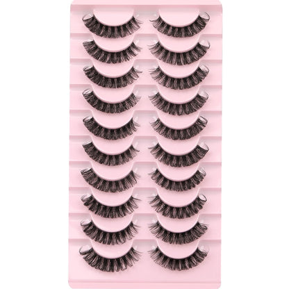 Russian Volume Strip False Lashes - 10 Pairs