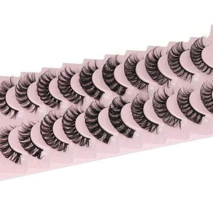 Russian Volume Strip False Lashes - 10 Pairs