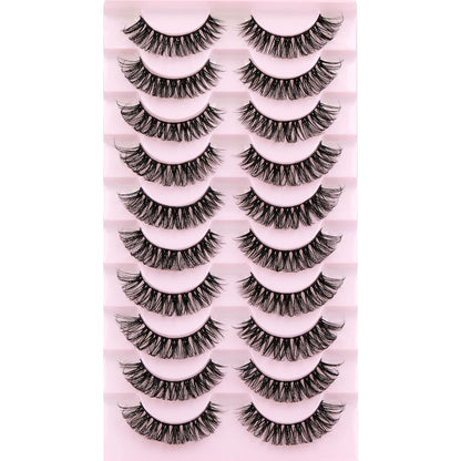 Russian Volume Strip False Lashes - 10 Pairs