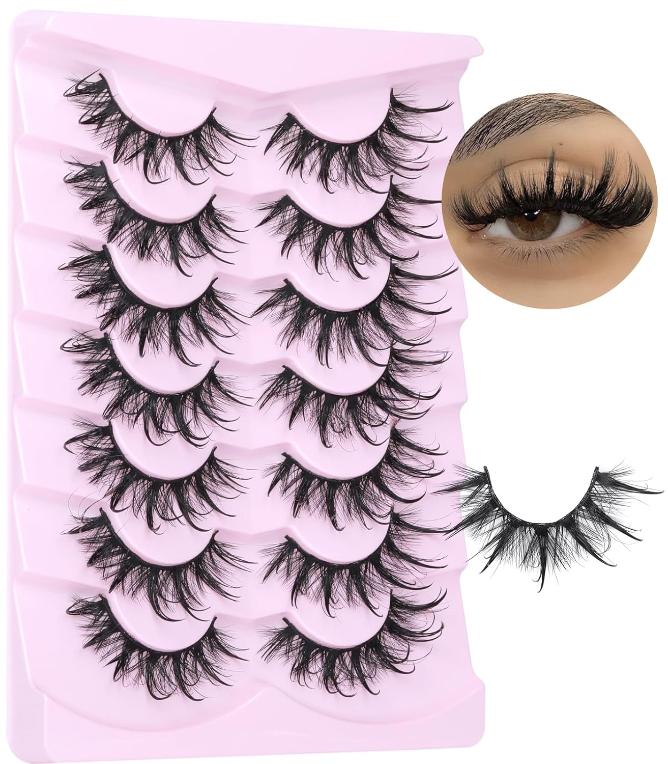 Russian Volume Strip False Lashes - 10 Pairs