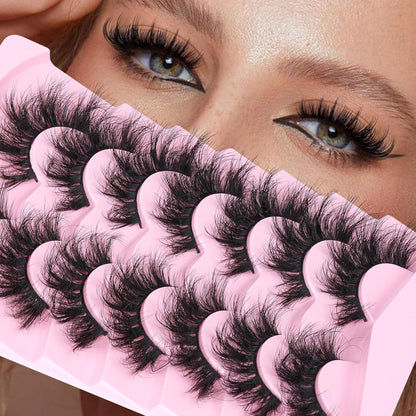 Russian Volume Strip False Lashes - 10 Pairs