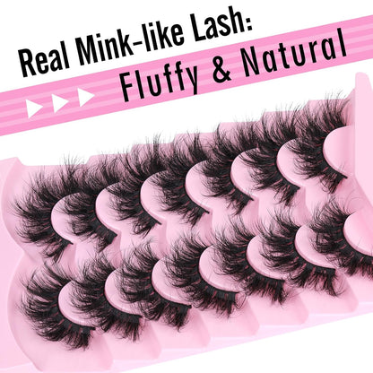 Russian Volume Strip False Lashes - 10 Pairs