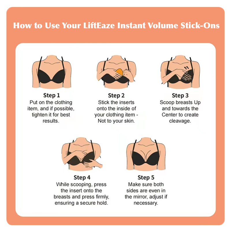 LiftEaze™ Instant Push-Up Bra Inserts