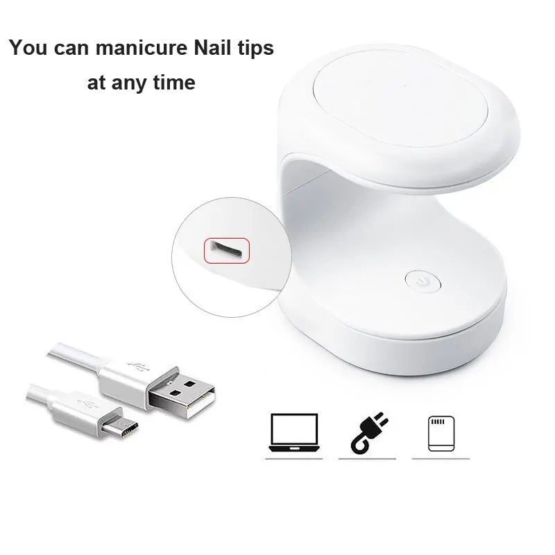 Mini Nail Dryer UV Lamp for Gel Polish